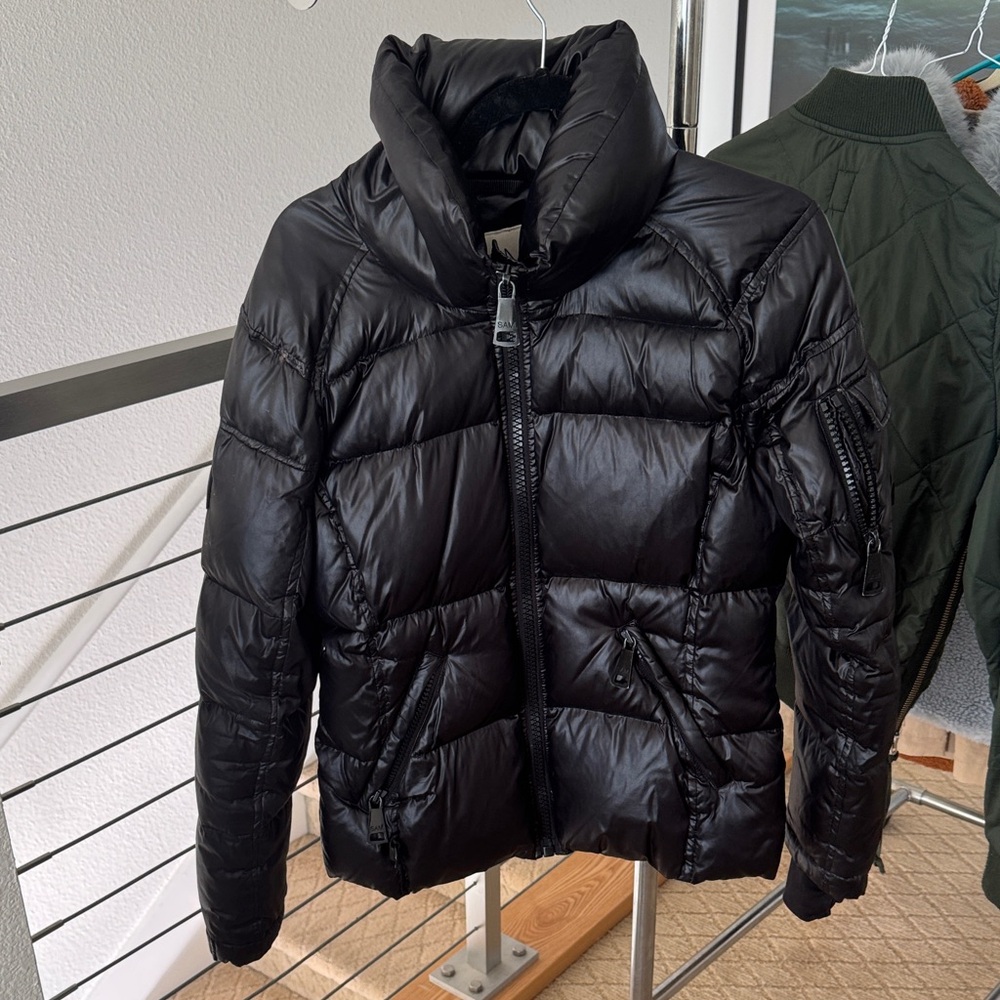 SAM. Black Jacket with Cream Label